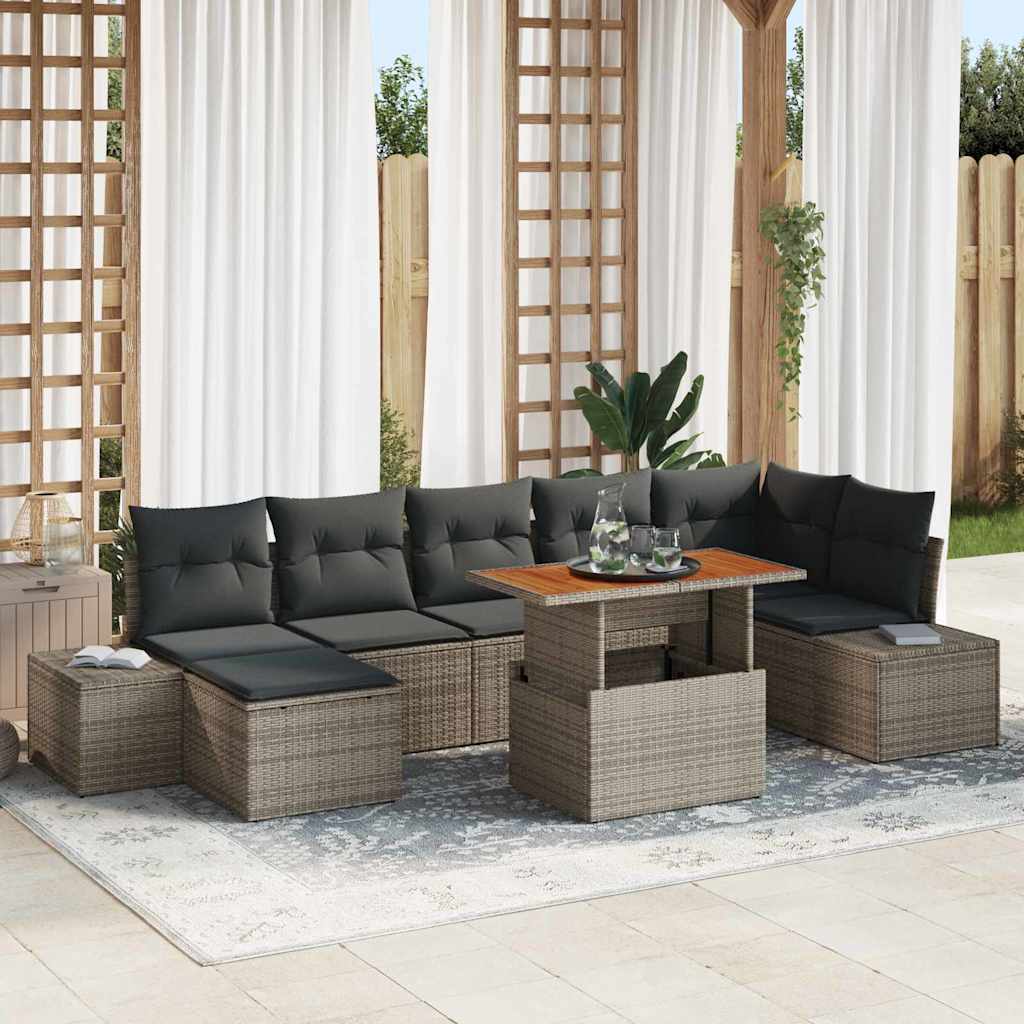Tuin Sofa Set Met Kussen 8 Pcs