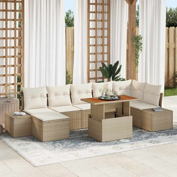 Tuin Sofa Set Met Kussen 8 Pcs