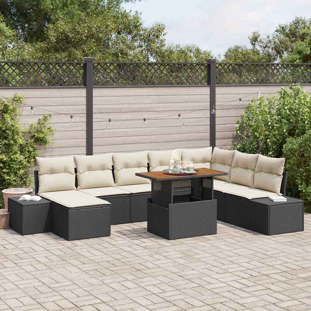 Tuin Eetset Met Kussen 9 Pcs