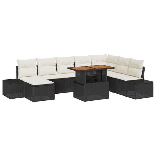 Tuin Eetset Met Kussen 9 Pcs