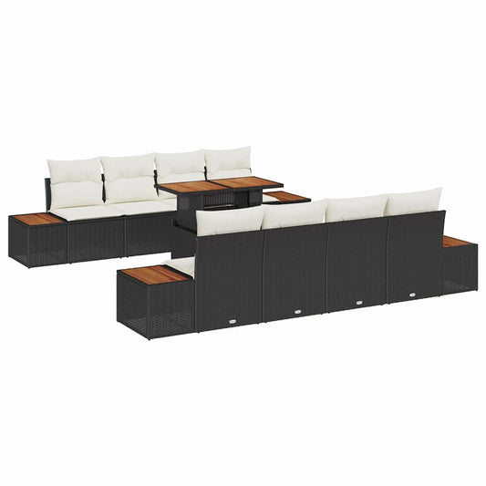 Tuin Eetset Met Kussen 9 Pcs En Beige 100 X 55 X 73 Cm