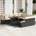Tuin Eetset Met Kussen 9 Pcs En Beige 100 X 55 X 73 Cm