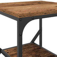 Bijzettafel 41 X 40 X 60 Cm Engineered Hout En Staal