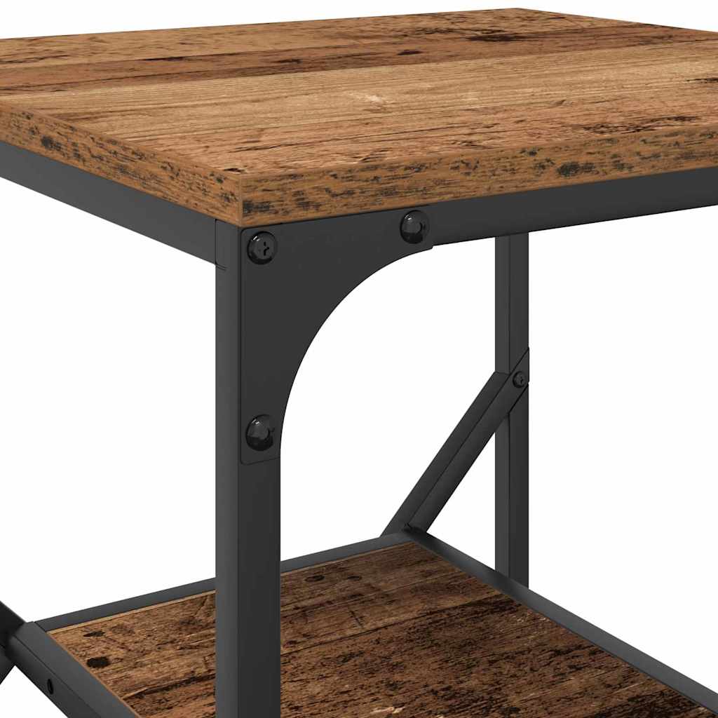 Bijzettafel 41 X 40 X 60 Cm Engineered Hout En Staal