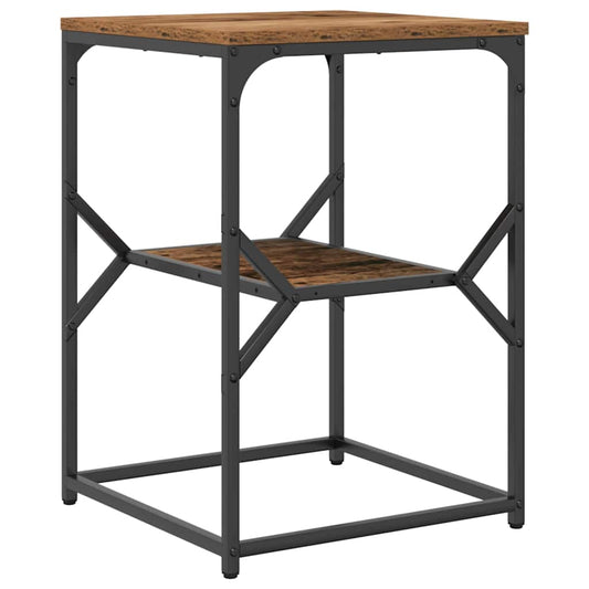Bijzettafel 41 X 40 X 60 Cm Engineered Hout En Staal