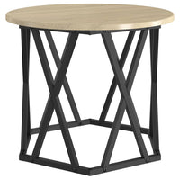 Bijzettafel 2 Pcs Engineered Hout En Staal