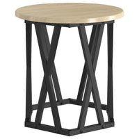 Bijzettafel 2 Pcs Engineered Hout En Staal