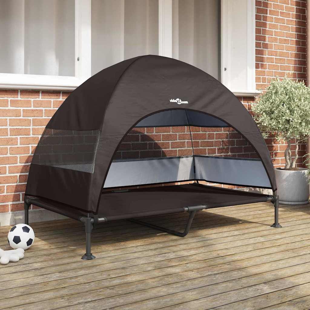Verhoogd Hondenbed 127 X 81 X 108 Cm Stof En Staal