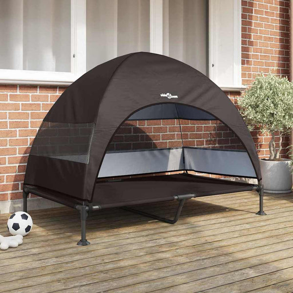 Verhoogd Hondenbed 127 X 81 X 108 Cm Stof En Staal