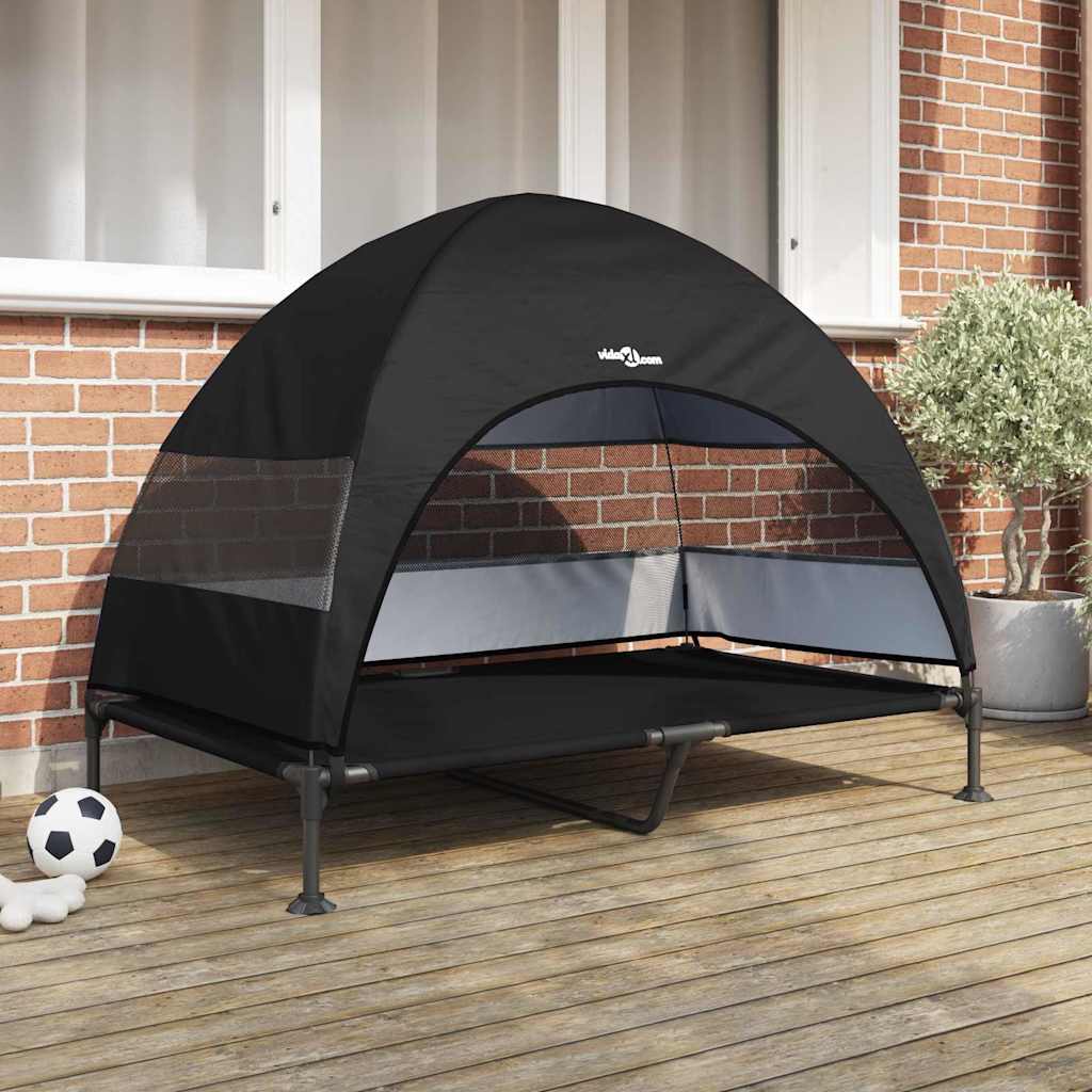 Verhoogd Hondenbed 127 X 81 X 108 Cm Stof En Staal