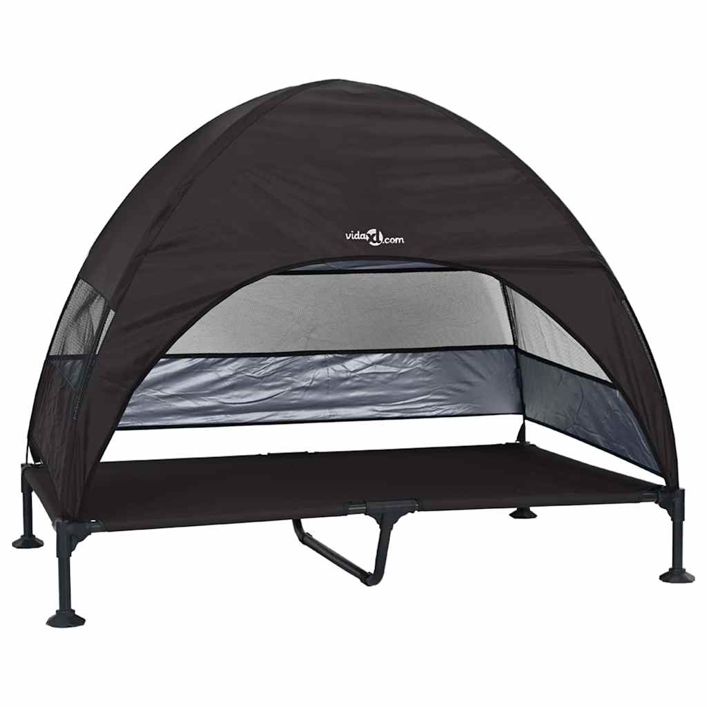 Verhoogd Hondenbed 127 X 81 X 108 Cm Stof En Staal