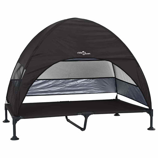 Verhoogd Hondenbed 127 X 81 X 108 Cm Stof En Staal