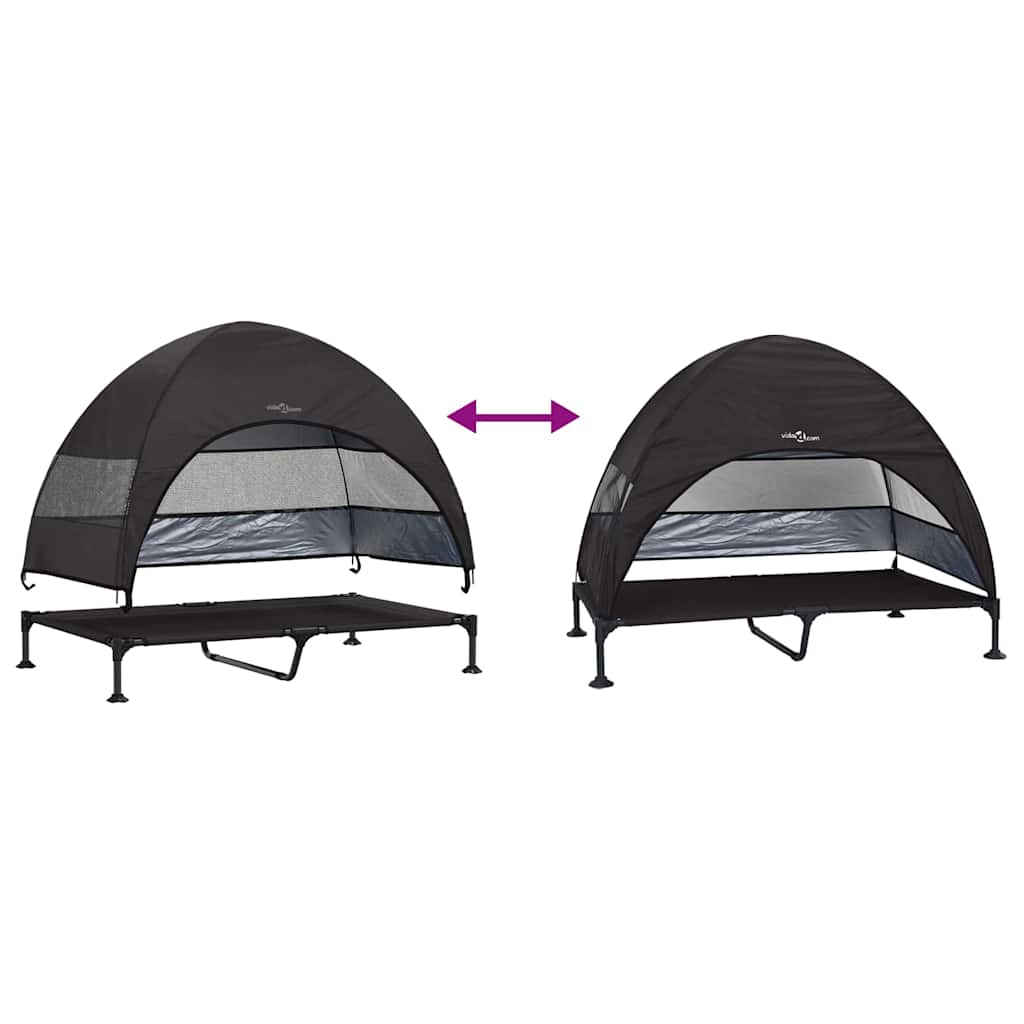 Verhoogd Hondenbed 127 X 81 X 108 Cm Stof En Staal