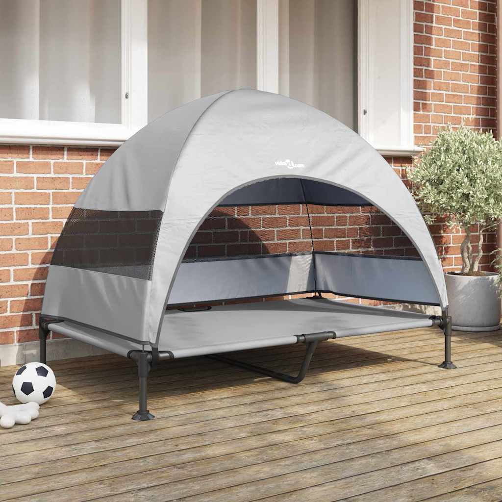 Verhoogd Hondenbed 127 X 81 X 108 Cm Stof En Staal