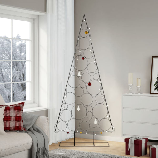 Kerstdecoratie Kerstboom Metaal Zwart Zwart