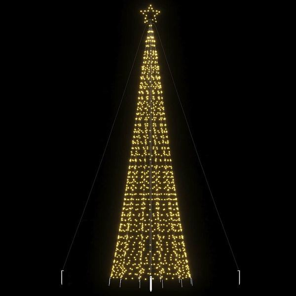 Led-Kerstboom Met Spikes 220 Led's Warm Wit Warmwit