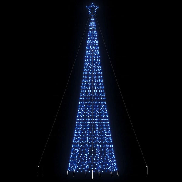 Led-Kerstboom Met Spikes 570 Leds Blauw
