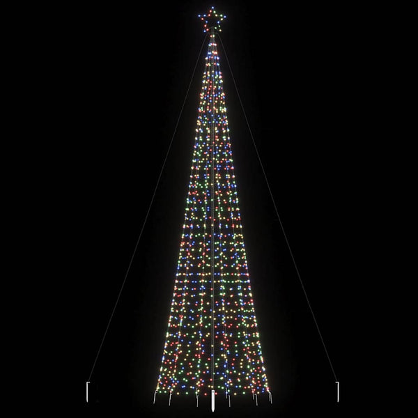 Led-Kerstboom Met Spikes 570 Leds Kleurrijk Multikleur