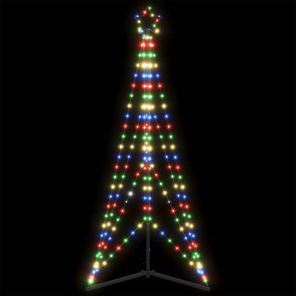 Led-Kerstboom 363 Leds Kleurrijk 182 Cm Multikleur