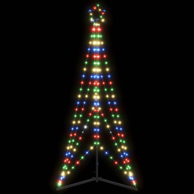 Led-Kerstboom 363 Leds Kleurrijk 182 Cm Multikleur