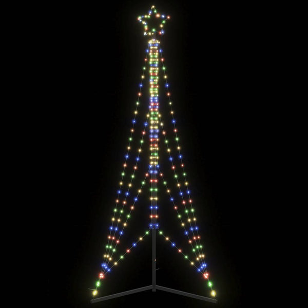 Led-Kerstboom 363 Leds Kleurrijk 182 Cm Multikleur