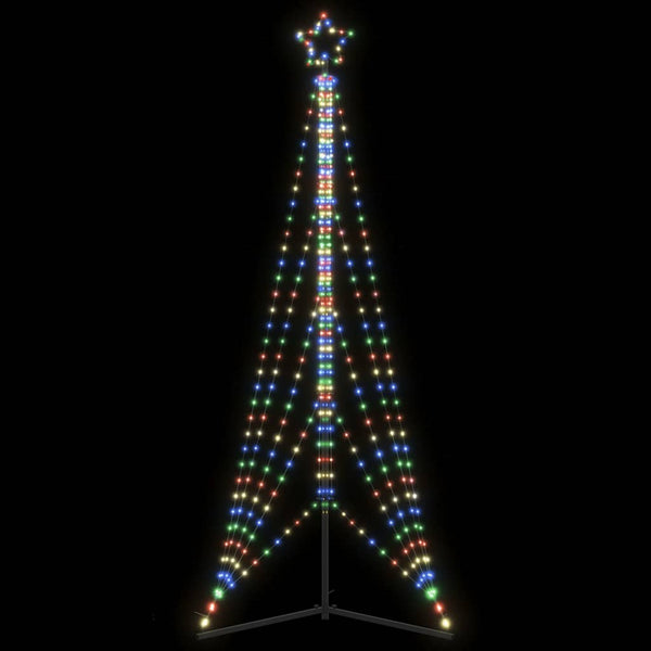 Led-Kerstboom 363 Leds Kleurrijk 182 Cm Multikleur