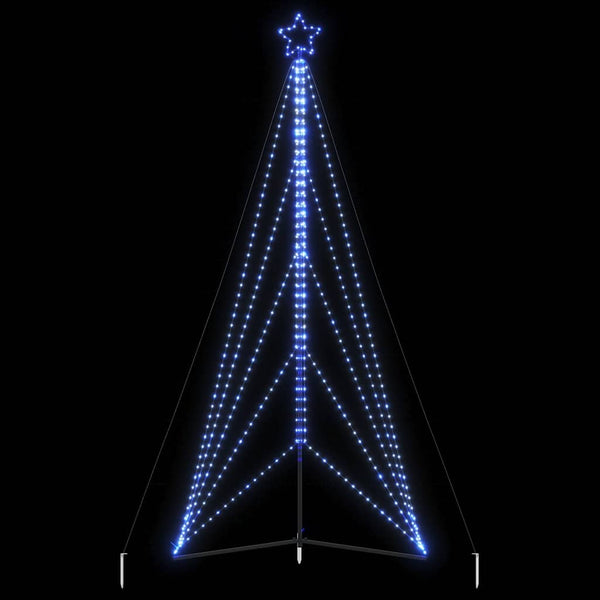 Led-Kerstboom 525 Leds 302 Cm Blauw