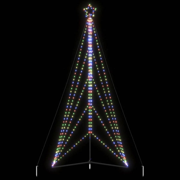 Led-Kerstboom 363 Leds Kleurrijk 182 Cm Multikleur