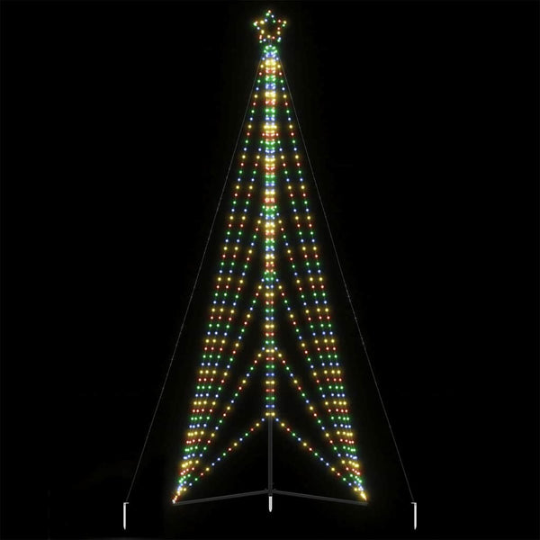 Led-Kerstboom 363 Leds Kleurrijk 182 Cm Multikleur