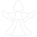 Kerstverlichting Engel Silhouet 2 St 50 Leds Warm Wit