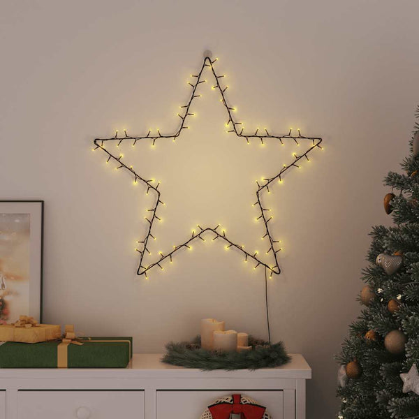 Kerstverlichting Ster Met Grondpinnen 50 Led's 29 Cm