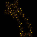 Kerstverlichting Vallende Ster Silhouet 115 Leds Warm Wit