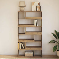 Boekenkast 100X33X187,5 Cm Bewerkt Hout