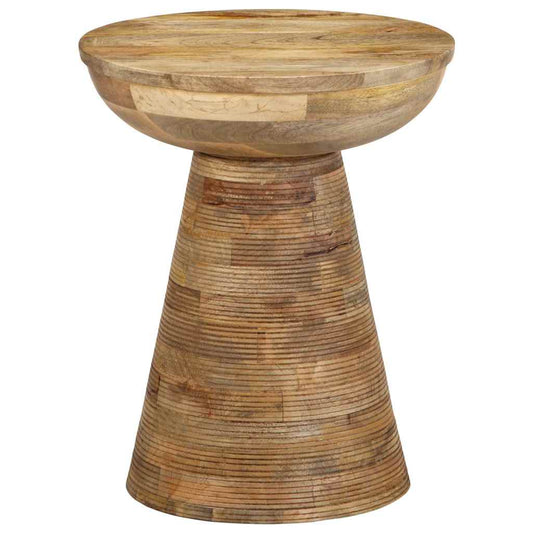 Bijzettafel Ø37X45 Cm Massief Mangohout