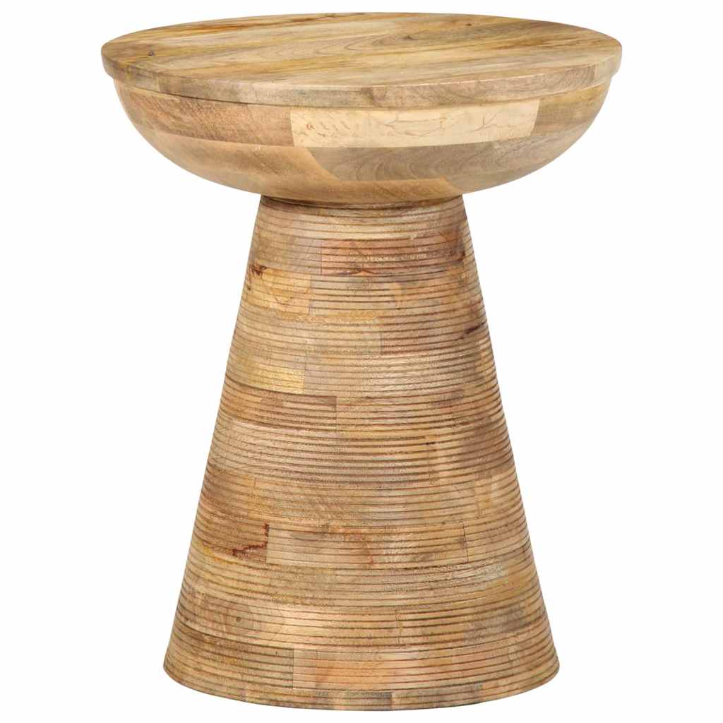 Bijzettafel Ø37X45 Cm Massief Mangohout