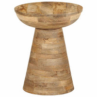 Bijzettafel Ø37X45 Cm Massief Mangohout
