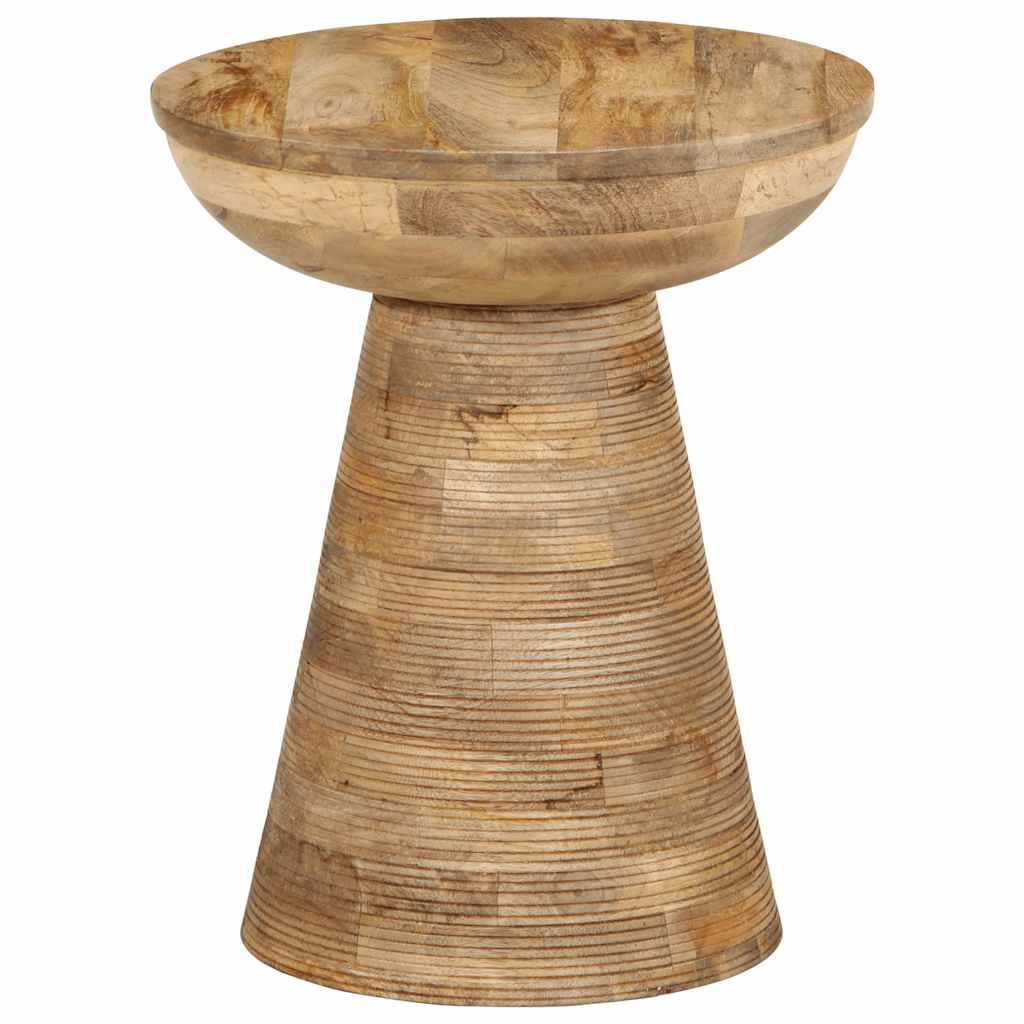 Bijzettafel Ø37X45 Cm Massief Mangohout