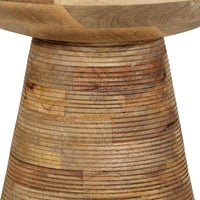 Bijzettafel Ø37X45 Cm Massief Mangohout