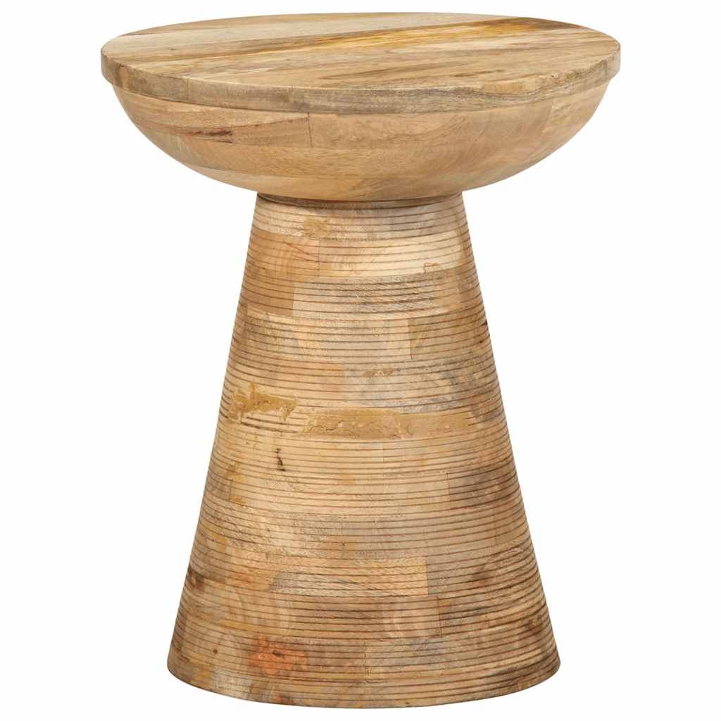 Bijzettafel Ø37X45 Cm Massief Mangohout