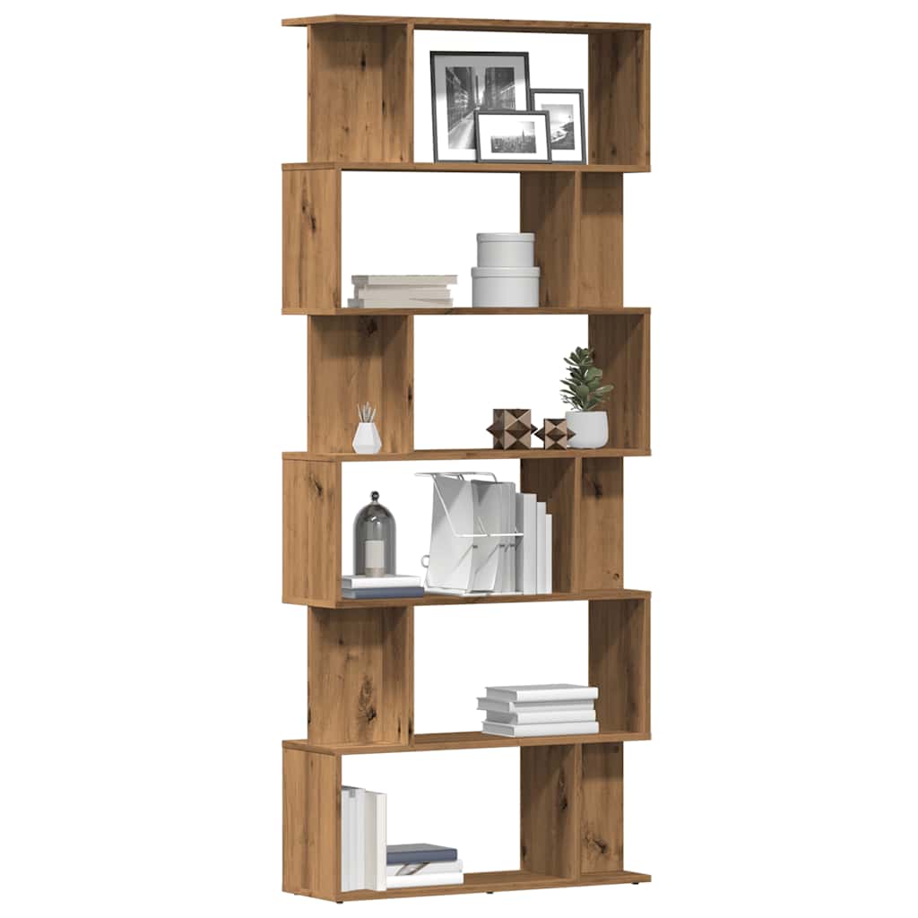 Boekenkast/Kamerscherm 80X24X192 Cm Bewerkt Hout