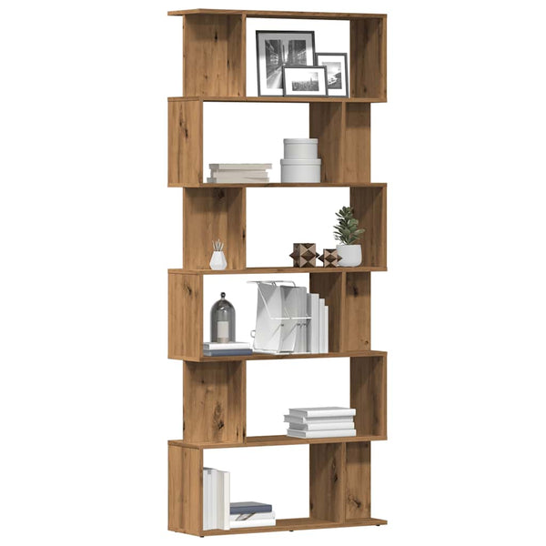 Boekenkast/Kamerscherm 80X24X192 Cm Bewerkt Hout