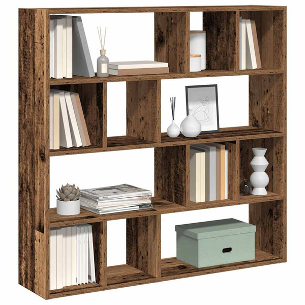 Boekenkast/Kamerscherm 105X24X102 Cm Artisanaal Eikenkleur