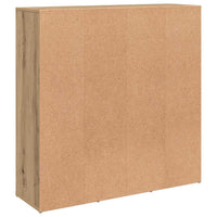Boekenkast 98X29X97,5 Cm Artisanaal Eikenkleur