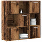 Boekenkast 90X28X90 Cm Bewerkt Hout Kleur