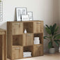 Boekenkast 90X28X90 Cm Bewerkt Hout Kleur