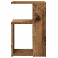 Bijzettafel 36X30X56 Cm Bewerkt Hout Kleurig