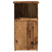 Bijzettafel 36X30X56 Cm Bewerkt Hout Kleurig
