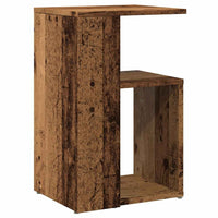 Bijzettafel 36X30X56 Cm Bewerkt Hout Kleurig