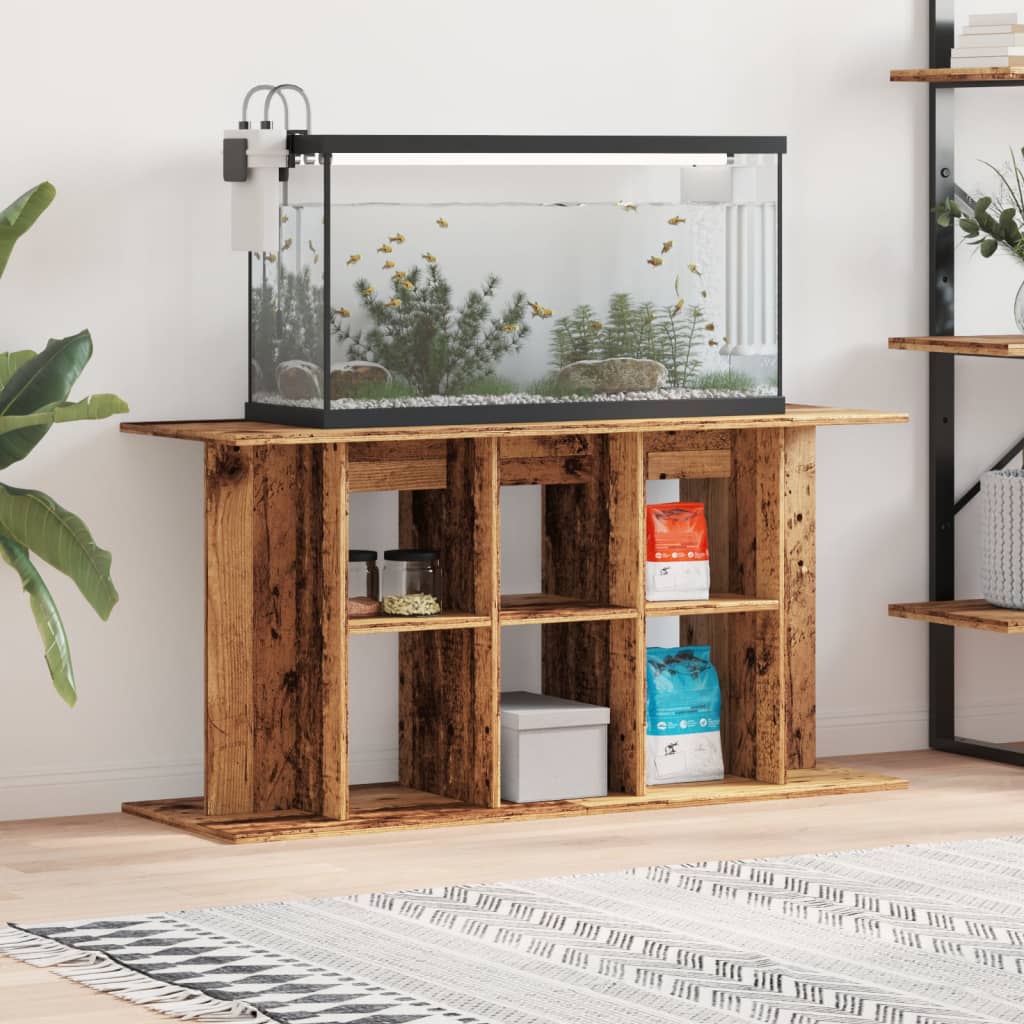 Aquariumstandaard Sonoma Grijs Bewerkt Hout