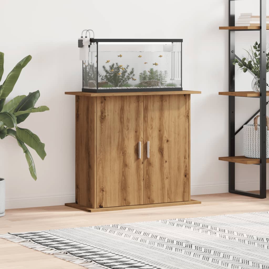 Aquariumstandaard Bewerkt Hout Eiken